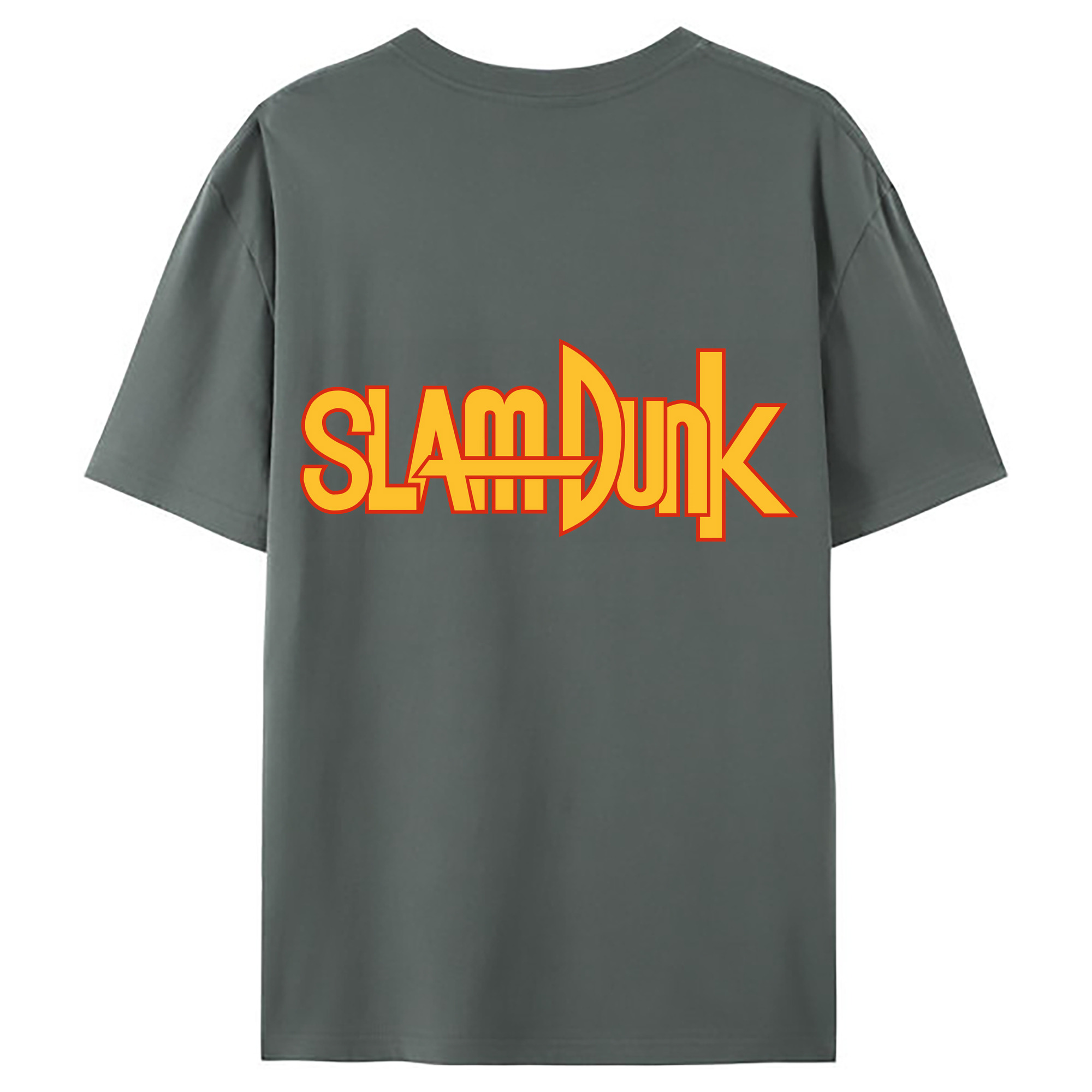 （画像用） SLAM DUNK／スラムダンク 綿100％ メンズ半袖Tシャツ（バックプリント） 通気性